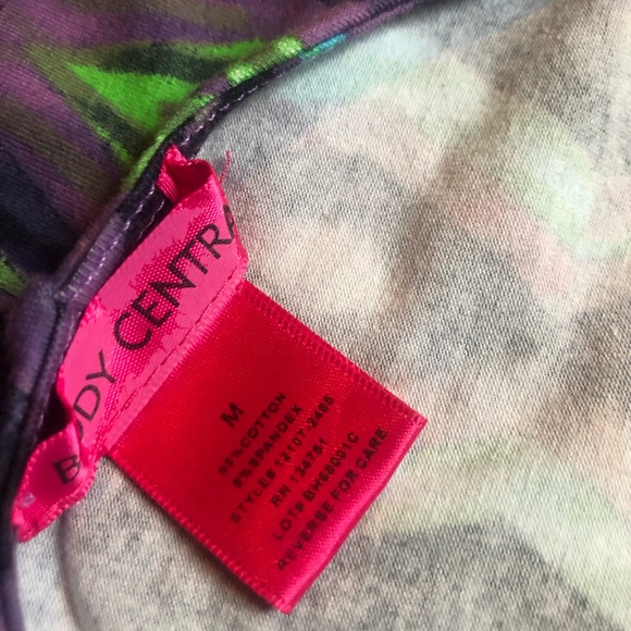 Purple Cotton/Spandex Print Body-con Dress - Picture 9 of 10